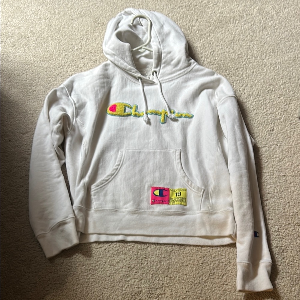 Champion Hoodie with Multicolor Logo